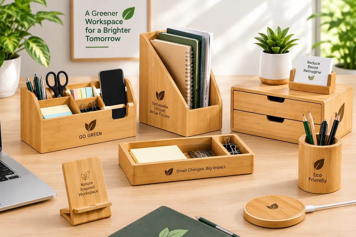 Bamboo Desk Organizers