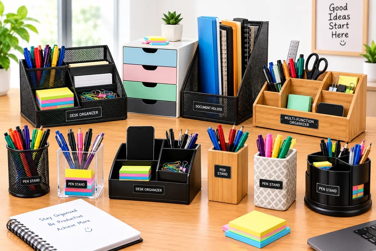 Desk Organizers & Pen Stands