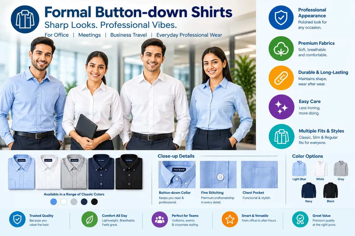 Formal Button-down Shirts