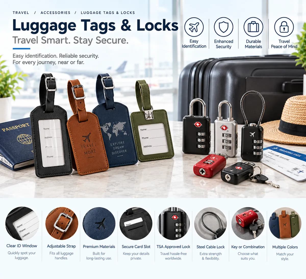 Luggage Tags & Locks