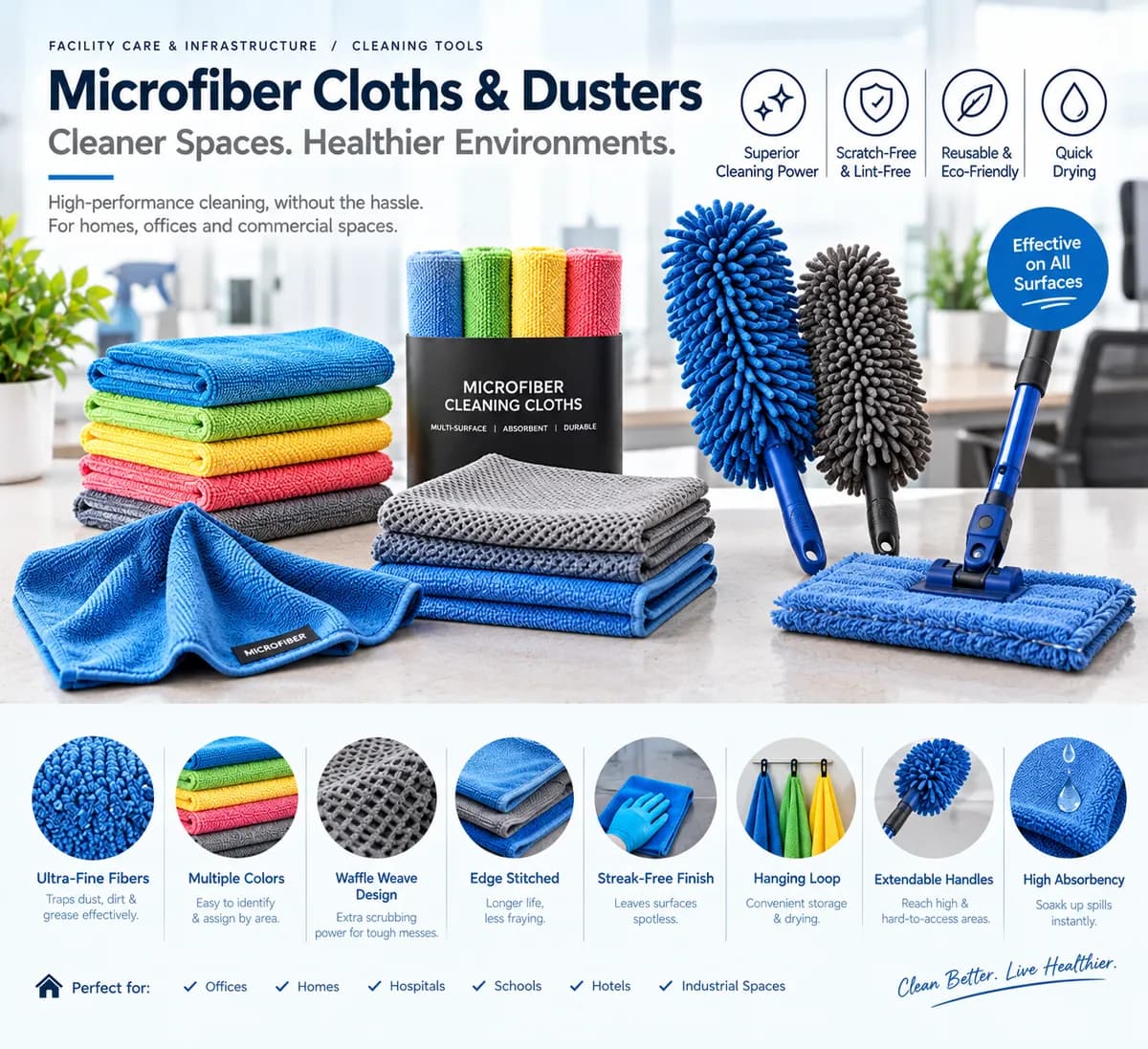Microfiber Cloths & Dusters