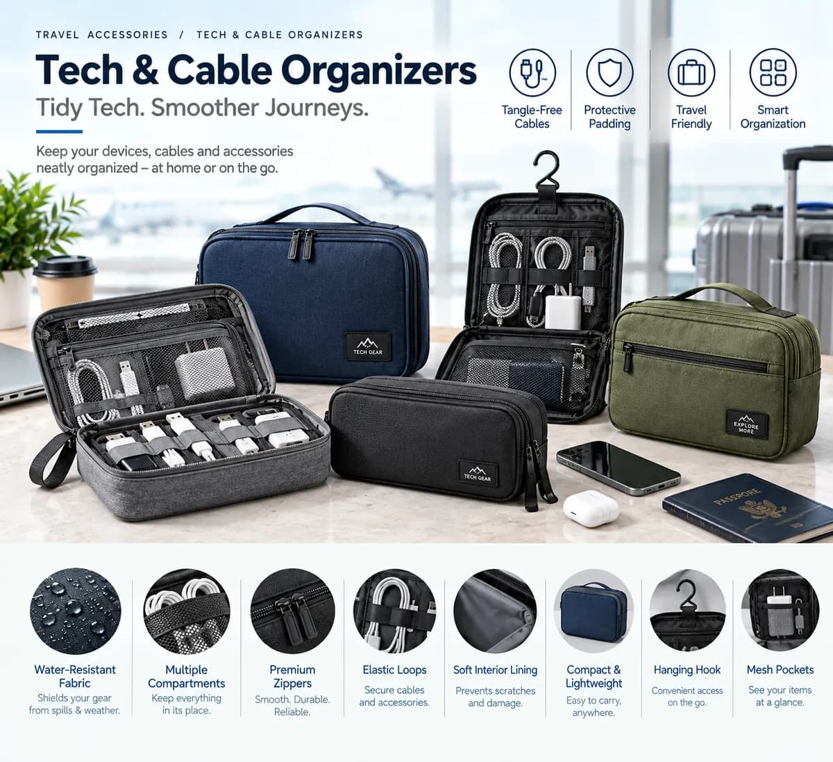 Tech & Cable Organizers