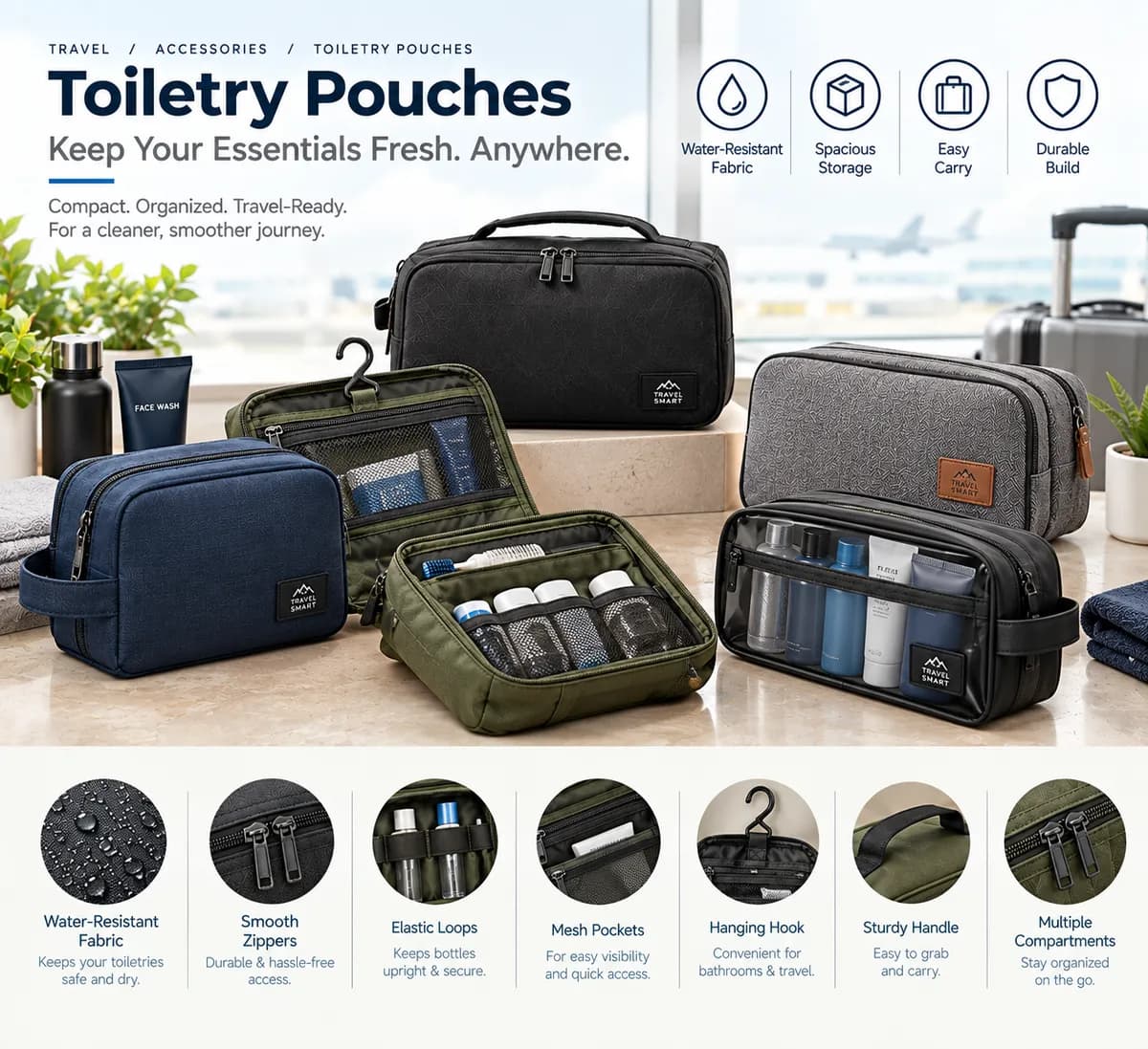 Toiletry Pouches