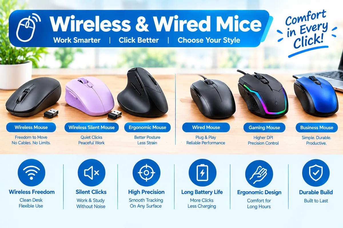 Wireless & Wired Mice